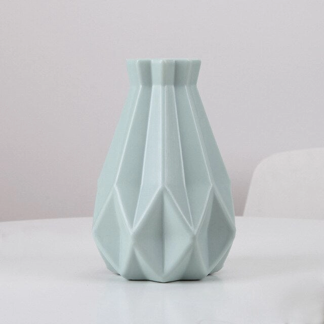 Origami Plastic Vase White Imitation