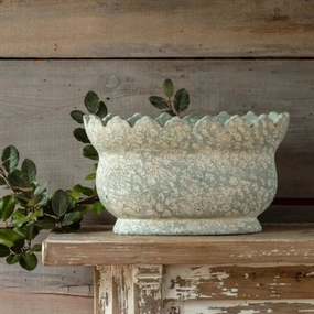 Orleans Crown Planter,classic ceramic flowerpot