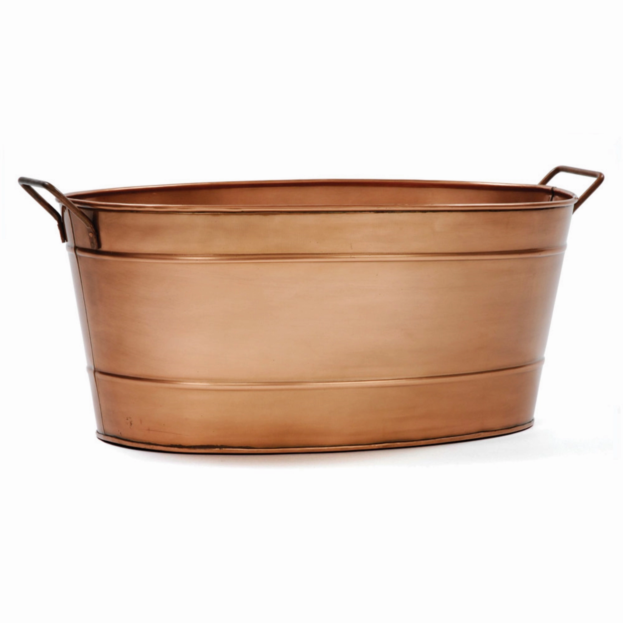 Oval Copper-Plated Tub