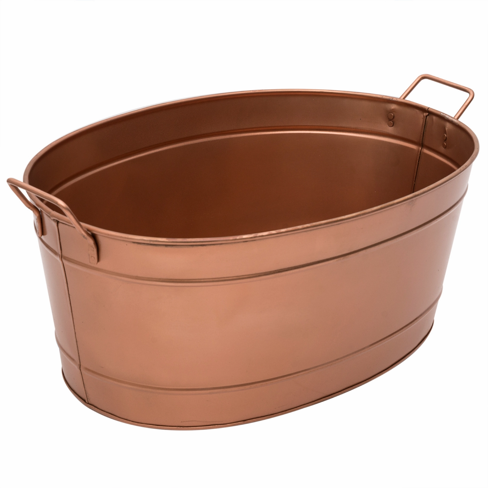 Oval Copper-Plated Tub
