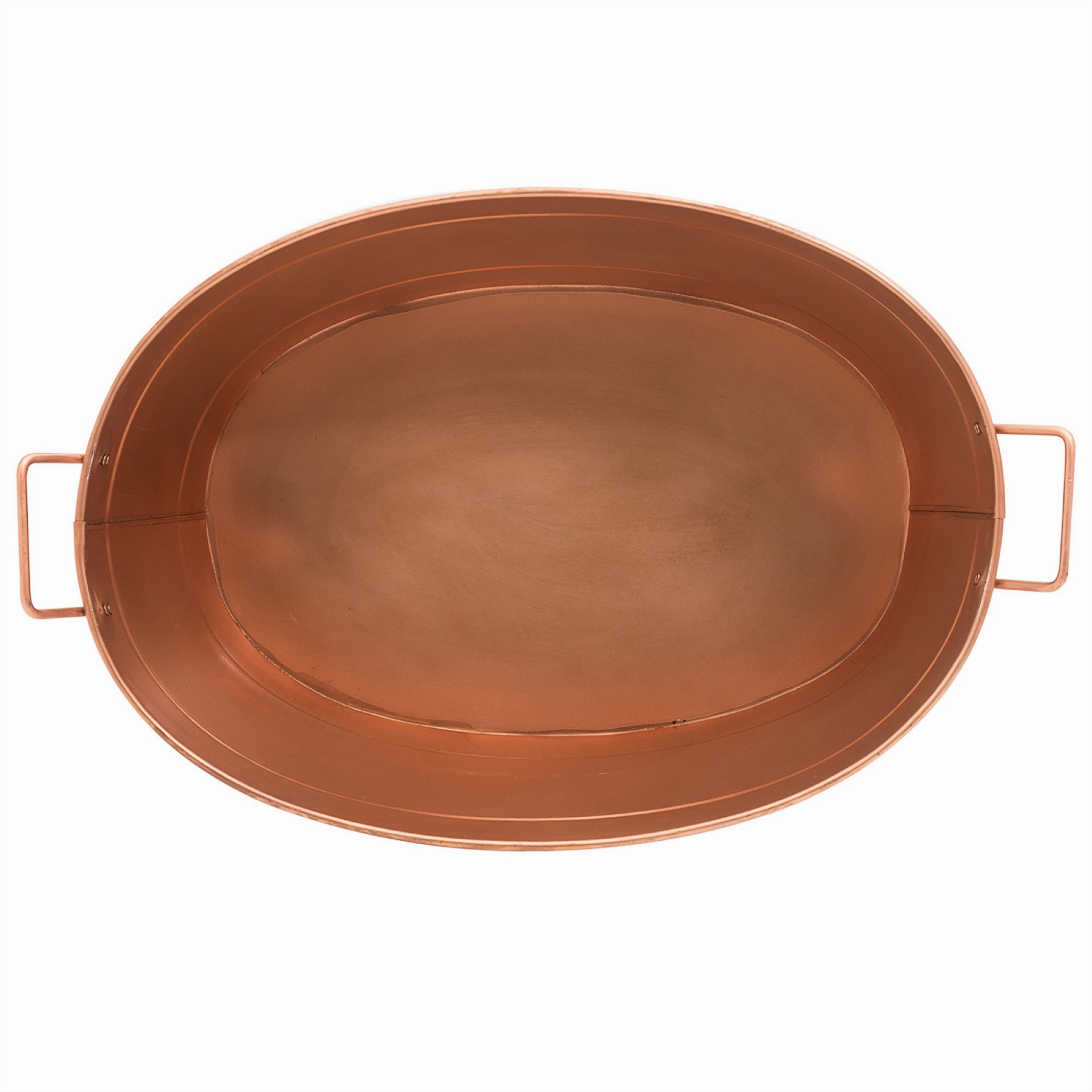 Oval Copper-Plated Tub