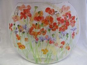 Oval poppy vase,classic table vase