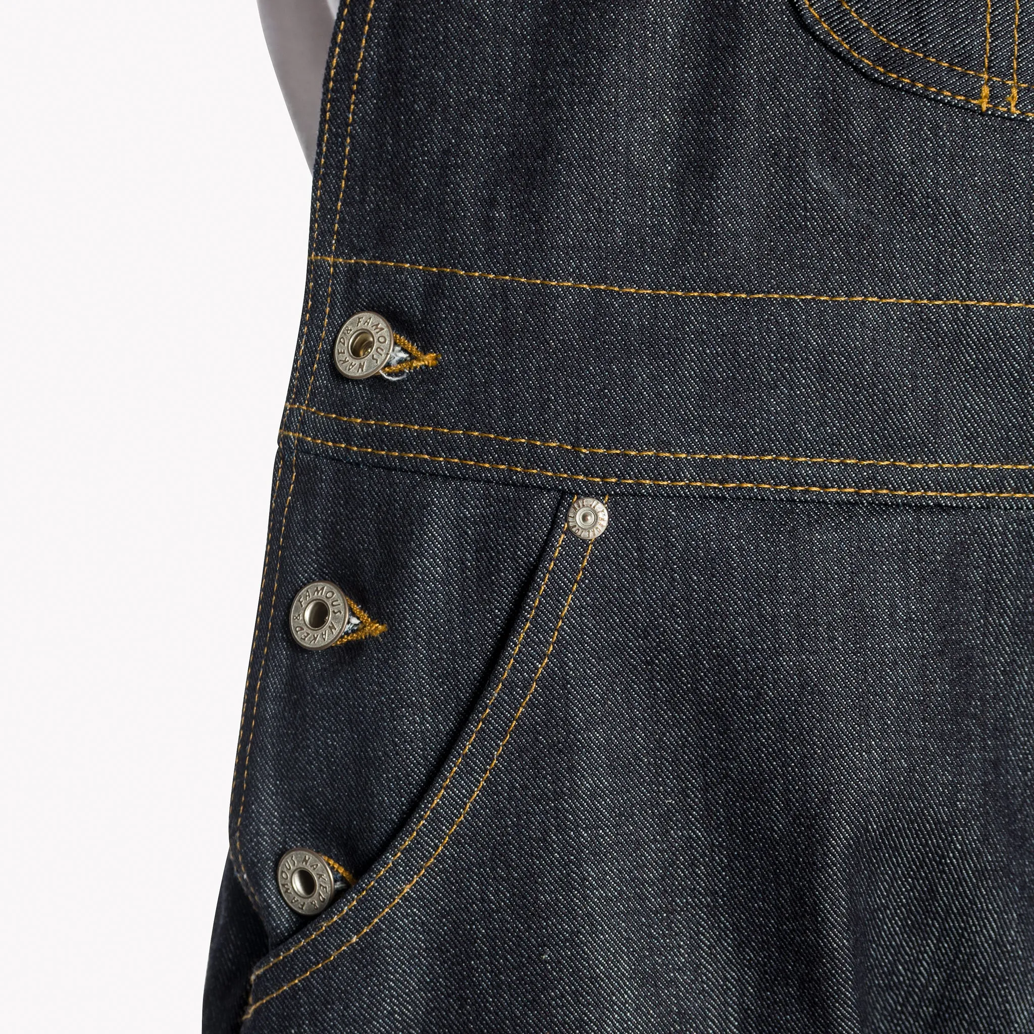 Overalls - Linksköperiger Webkantenstoff
