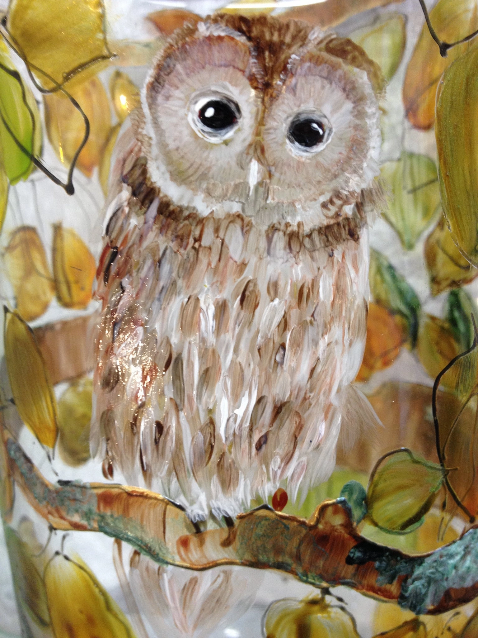 owl hurricane lamp