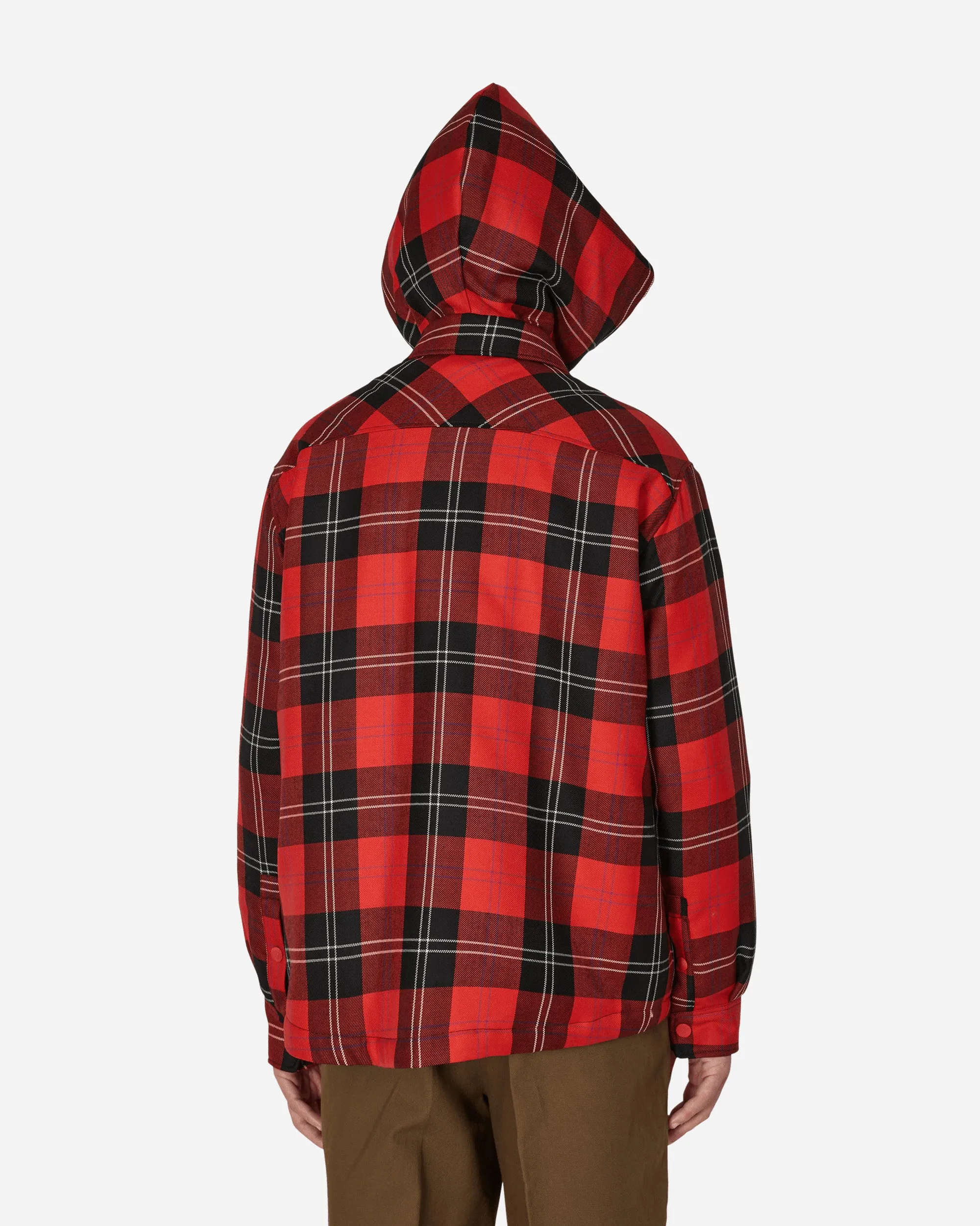 Gepolsterte Hemdjacke Rot