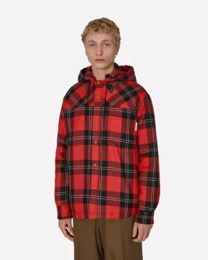 Gepolsterte Hemdjacke Rot