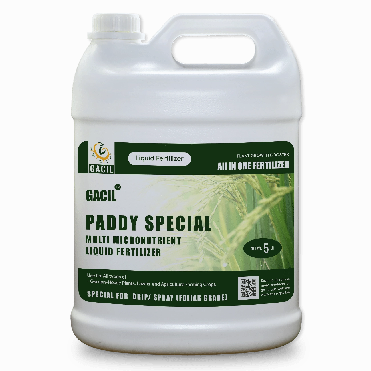 Paddy Special Liquid Micronutrient Mixture Fertilizer (5 Liters),potted plant decor