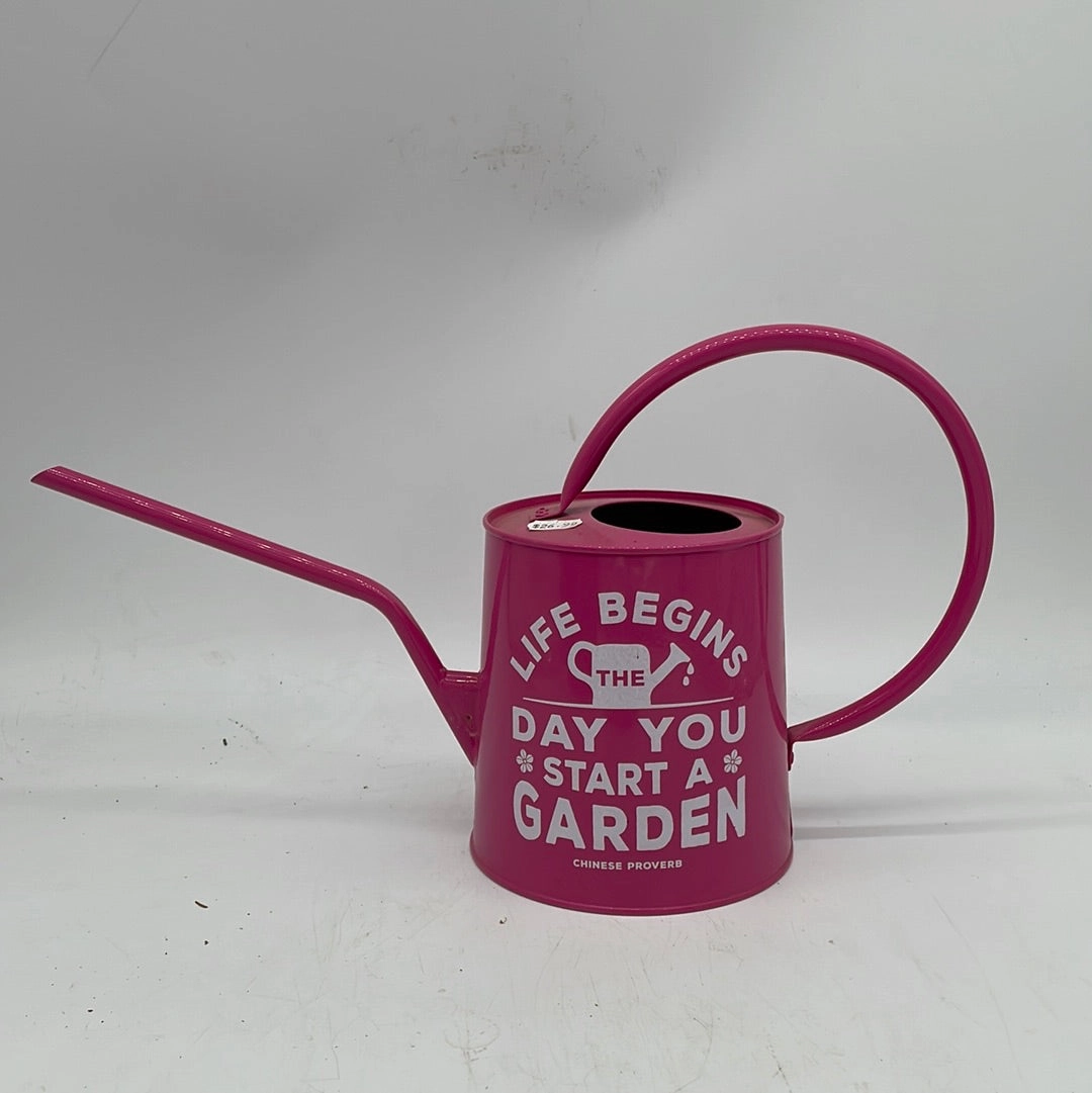 Panacea Tin Watering Can w Graphics