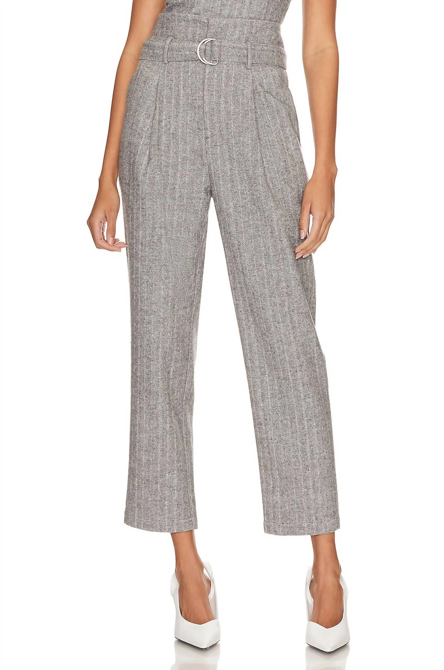 Paola Pant in Heidgrau