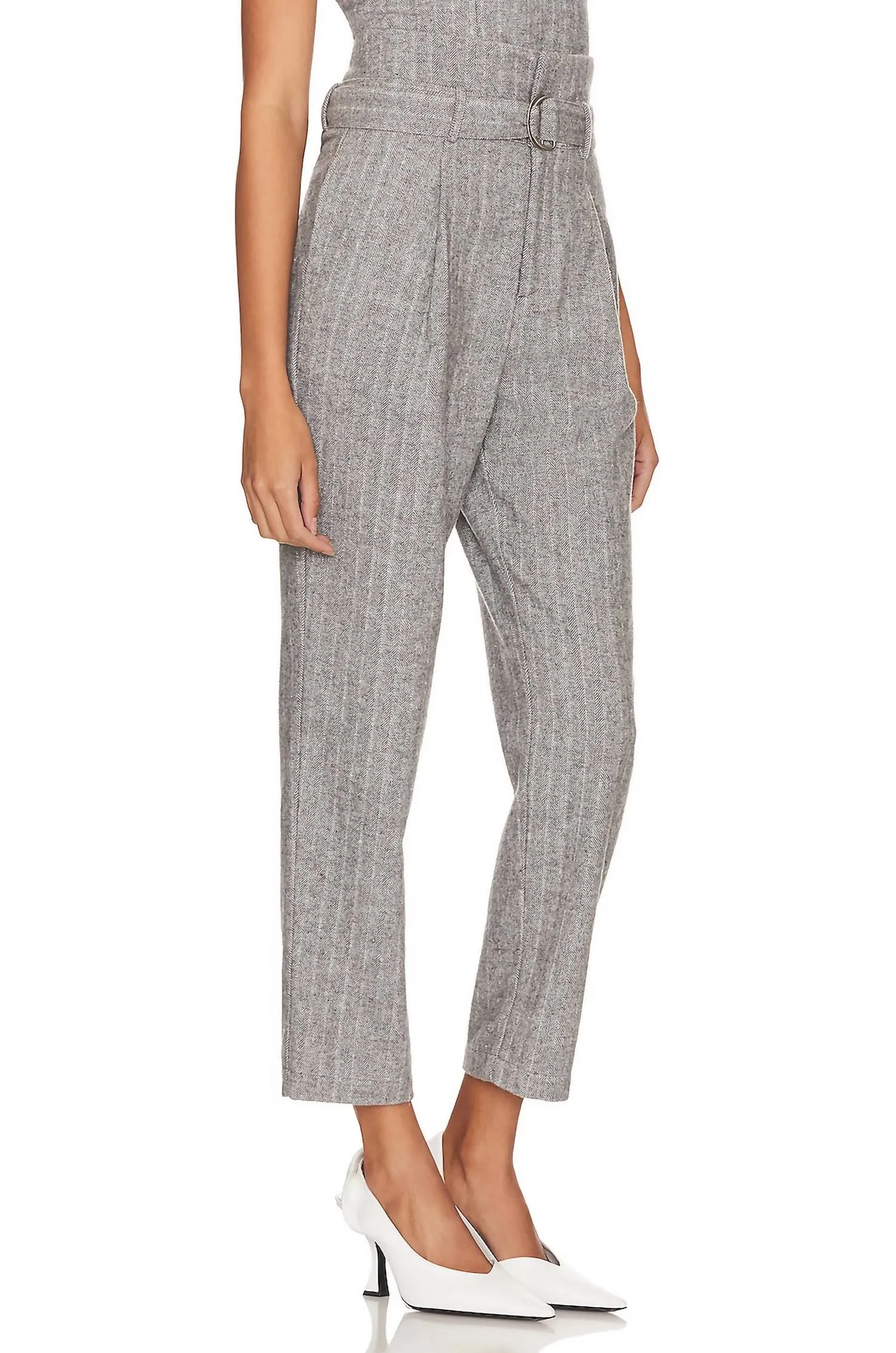 Paola Pant in Heidgrau