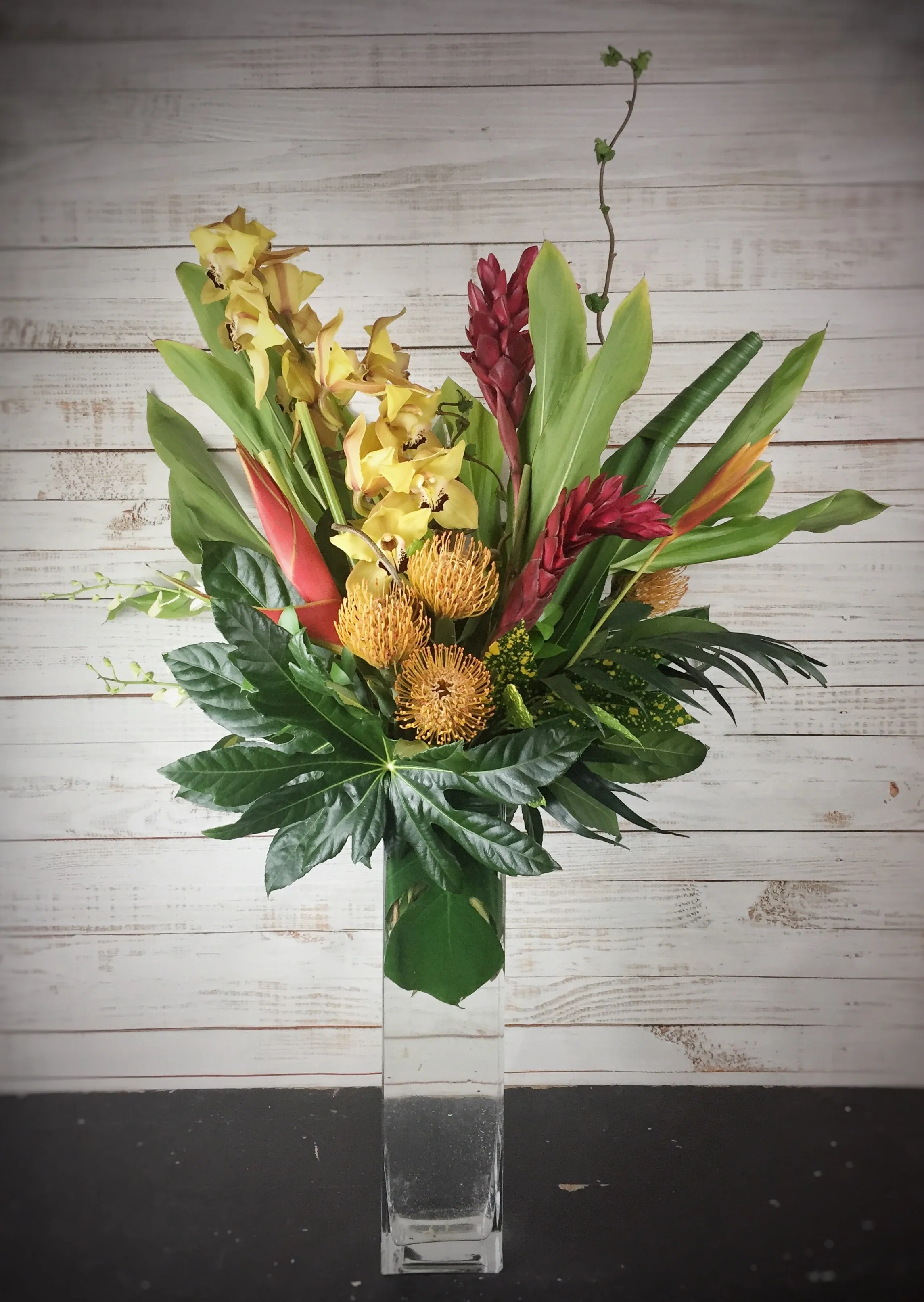 Paradise Plumage,realistic flower bouquet 
