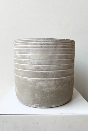 Paso Linear Cement Cachepot,indoor flower container