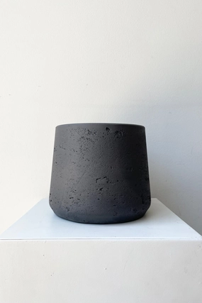 Patt Pot Black Washed Medium,indoor flower container