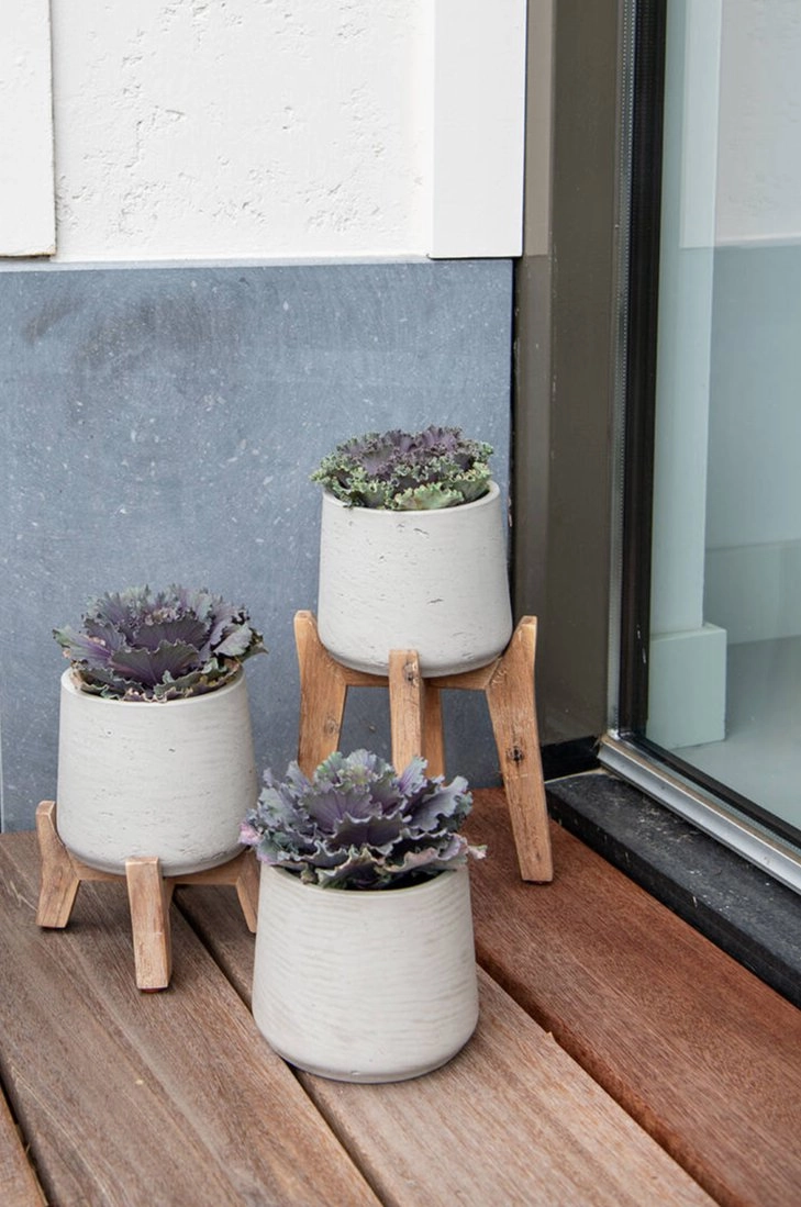 Patt Pot w/ High Feet Grey Washed XL