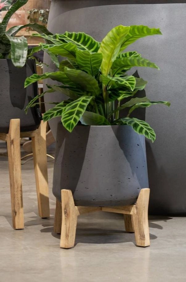 Patt Pot w/ Low Stand Black Washed XL