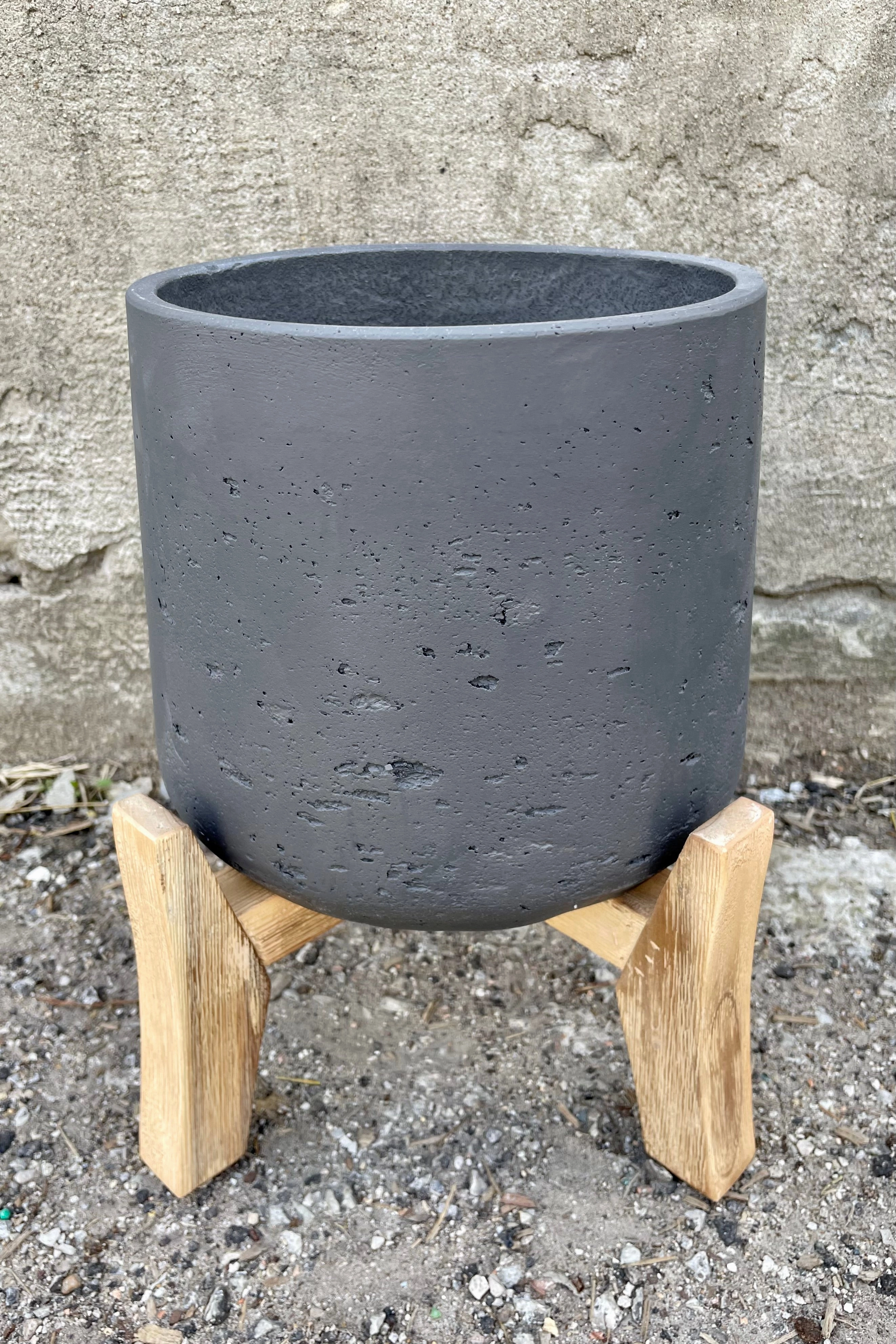 Patt Pot w/ Low Stand Black Washed XL