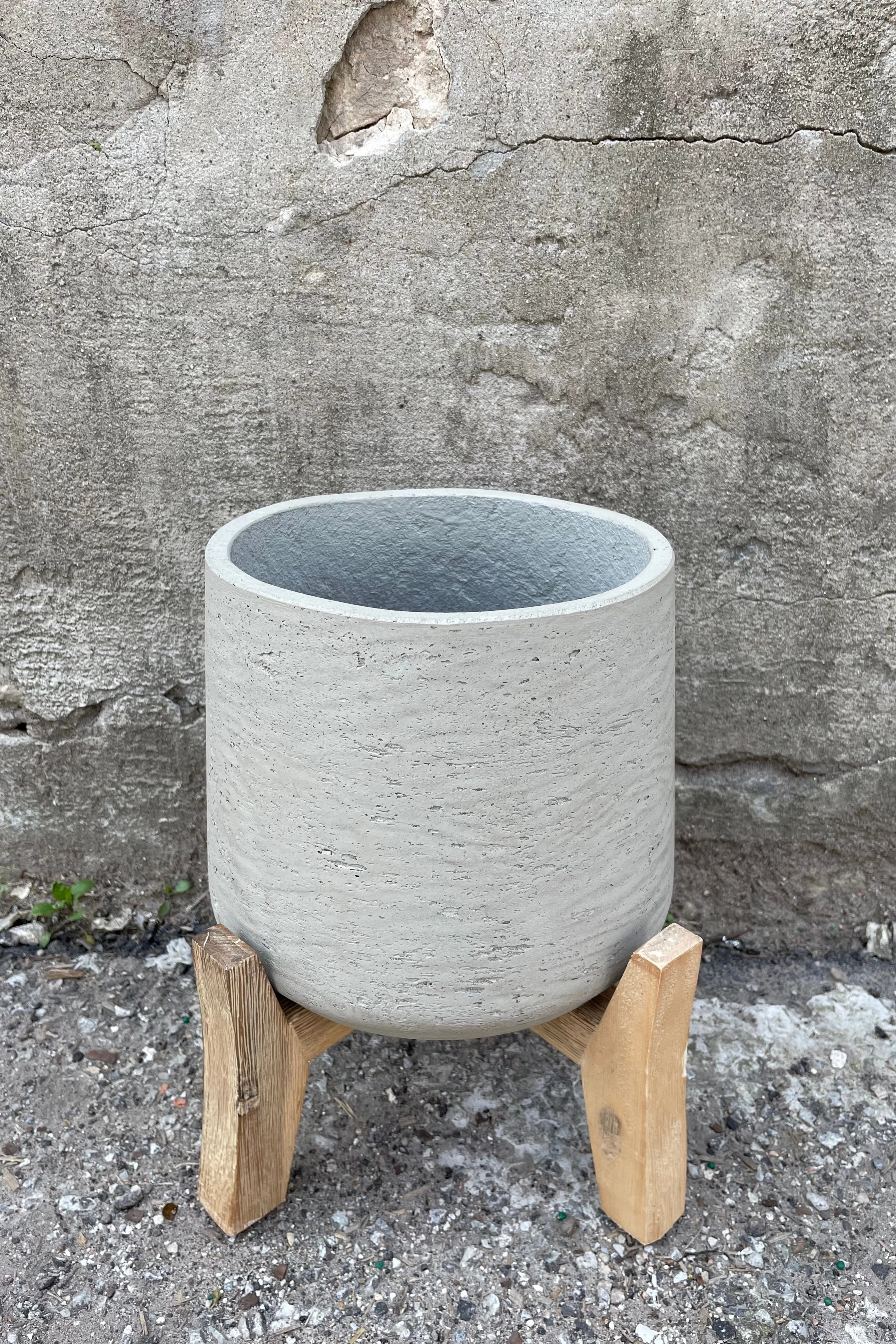 Patt Pot w/ Low Stand Grey Washed XL