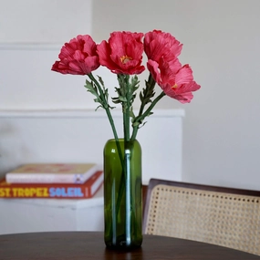 Pavot en papier fuchsia,mother's day bouquet