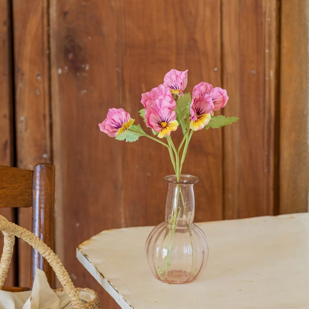 Penses en papier rose