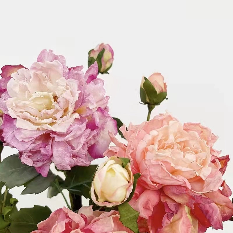 Peony 2 Heads Artificial Silk Flower 58cm Stem PEONY028-031