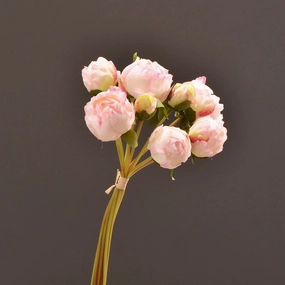 Peony 9 Heads Artificial Silk Flower Bunch PEONY004-006,dried artificial flower