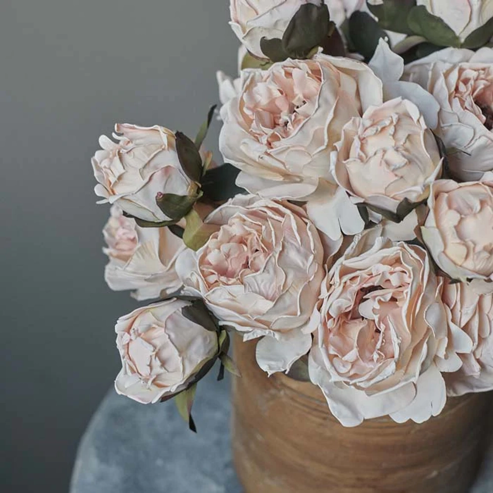 Peony Blush Stem 55cm,dried artificial flower