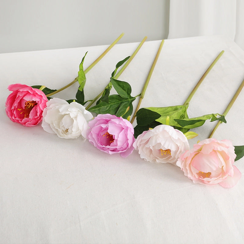 Peony Single Heads Artificial Flower Pink PEONY0010