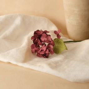 Petit hortensia en papier bordeaux,mother's day bouquet