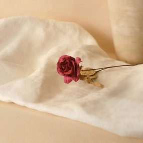 Petite rose sches en papier rouge,mother's day bouquet