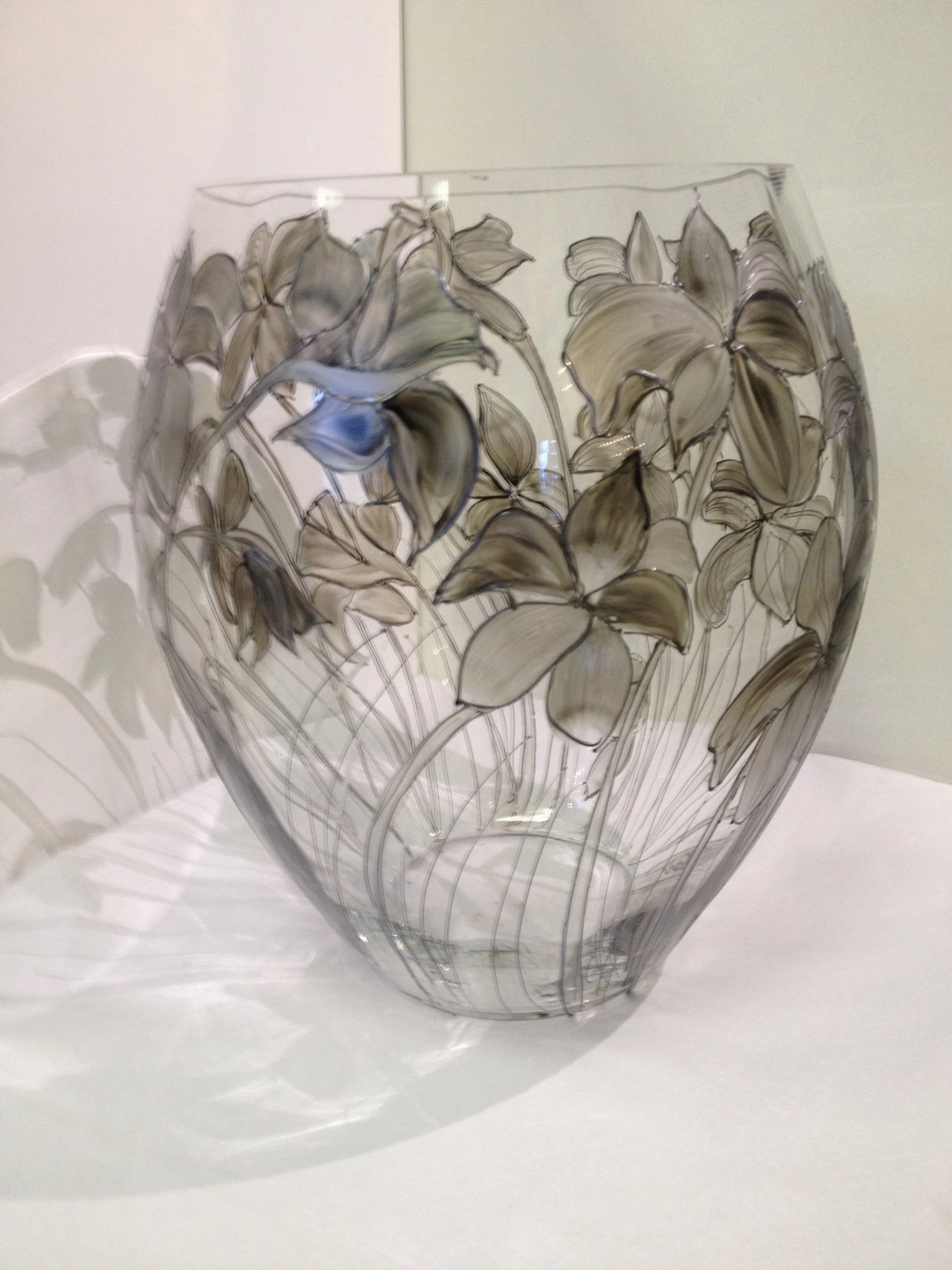 pewter lily vase,classic table vase