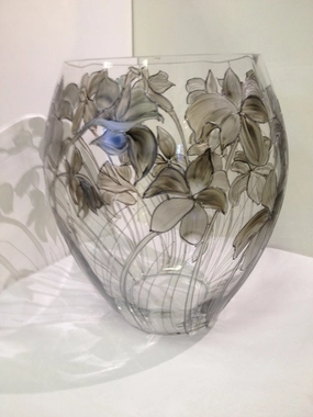pewter lily vase,classic table vase