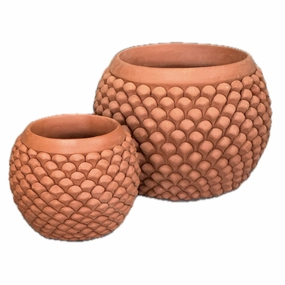 Pine Cone Terracotta Planters,terracotta plant pot