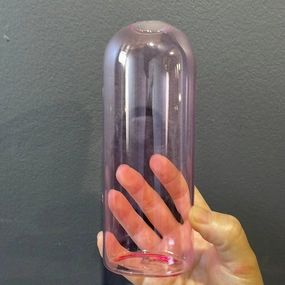 Pink 5.9" Bud Vase (M) Lampwork Small vase wedding centerpiece,aesthetic flower vase