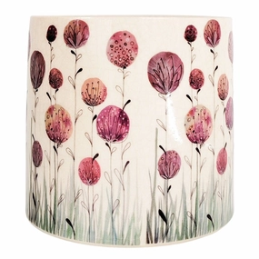Pink Flower Planter,terracotta plant pot