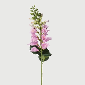 Pink Foxglove Spray with Leaves 87cm,dried artificial flower