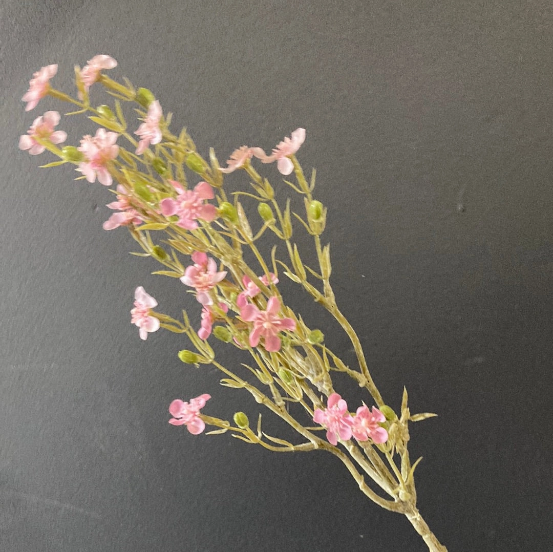 Pink Wax Flower wedding greenery filler for corsage 100209 WAX1 realistic flower bouquet  