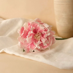 Pivoine en papier rose fonc,mother's day bouquet