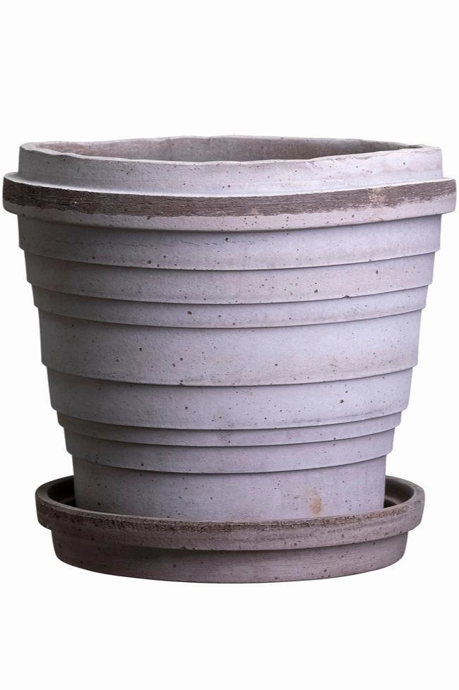 Planets Jupiter Pot & Saucer Grey 9.8