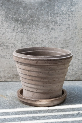 Planets Neptune Pot & Saucer Grey 8.3,indoor flower container