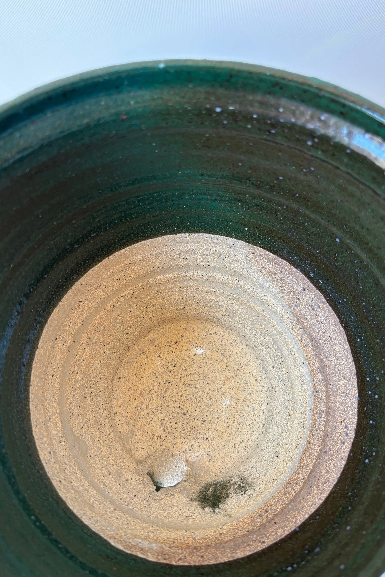 Planter Jade Green Glaze 6"