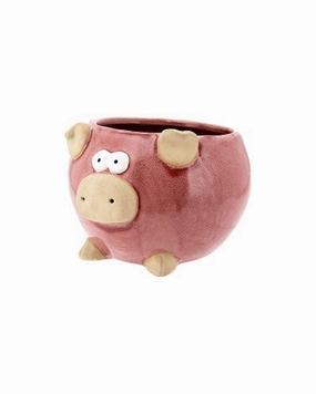 Planter Pig,terracotta plant pot