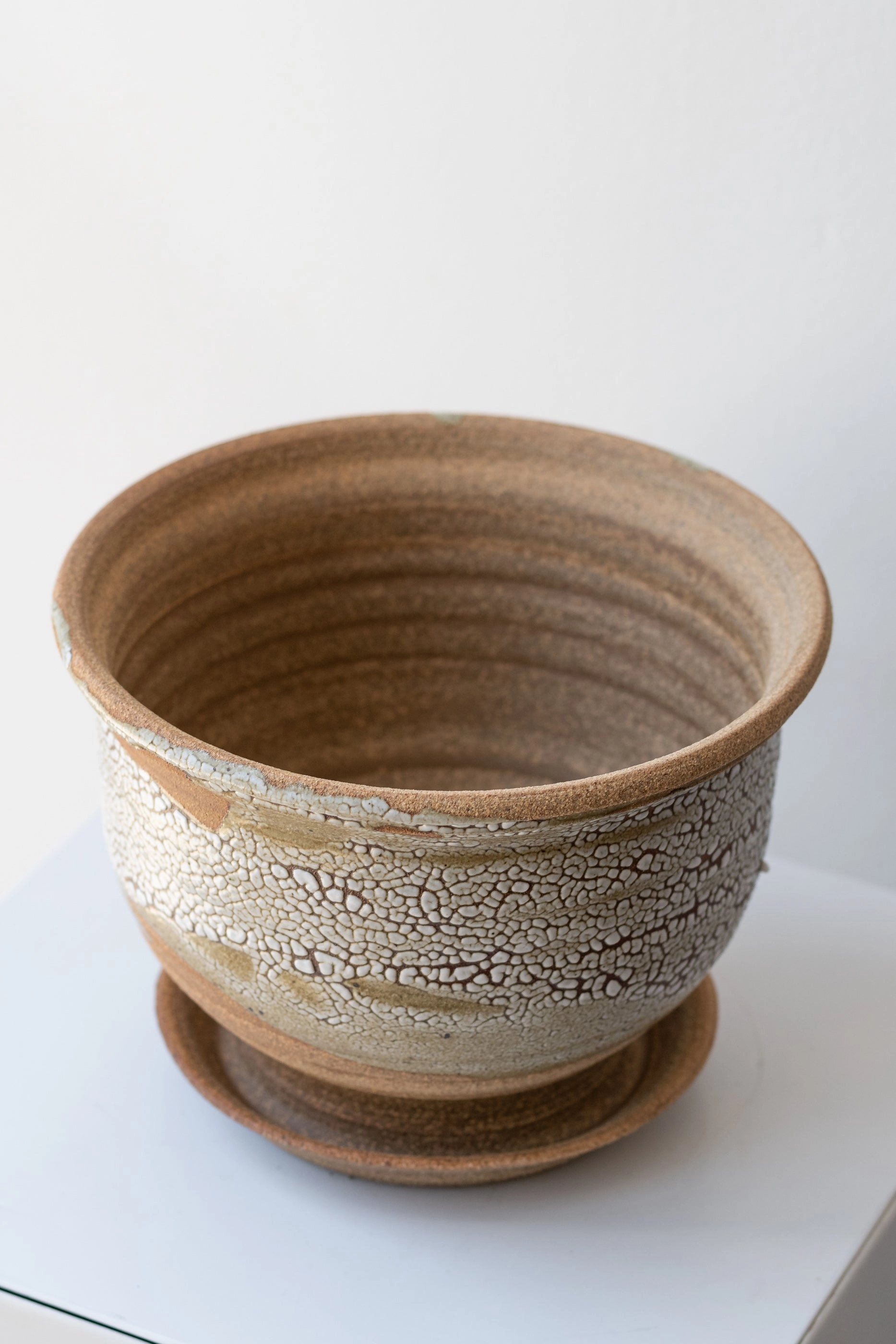 Planter Super Crackle Glaze 6"