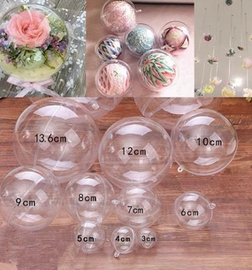 Plastic Ball 8cm Round Bubble Ceiling Ball Terrarium,aesthetic flower vase