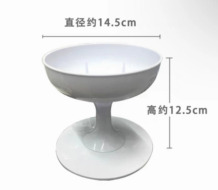 Plastic Bowl White small,aesthetic flower vase