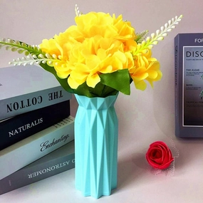 Plastic vase  nordic Geometric Origami vases,hand-painted ceramic vase