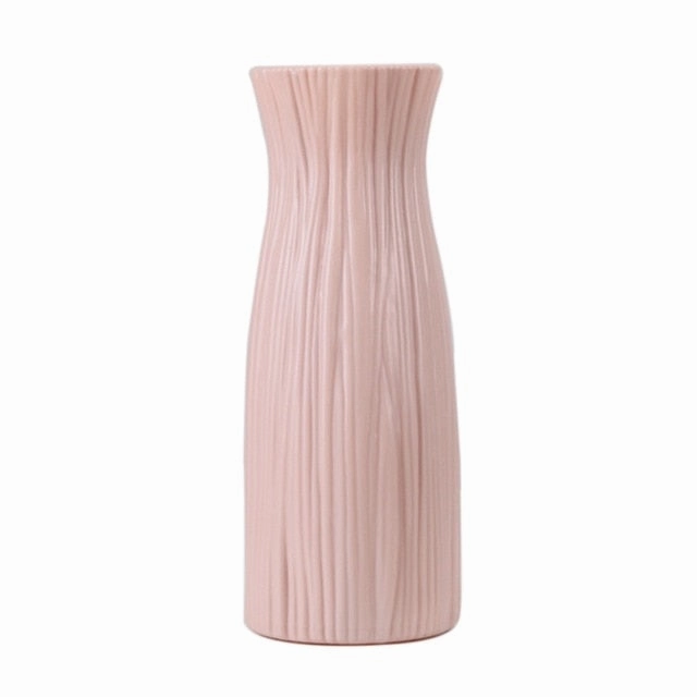 Plastic Vase White Imitation Ceramic