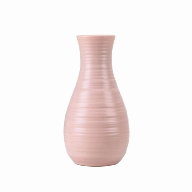 Plastic Vase White Imitation Ceramic