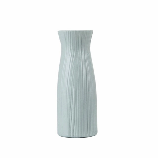 Plastic Vase White Imitation Ceramic