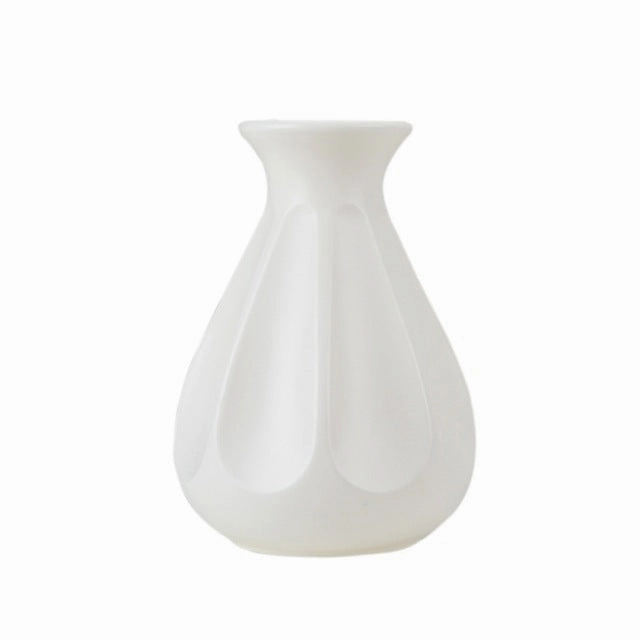 Plastic Vase White Imitation Ceramic