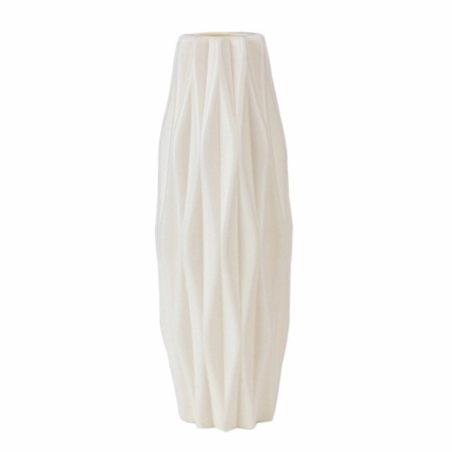 Plastic Vase White Imitation Ceramic
